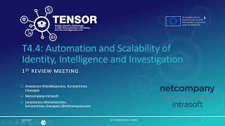 TENSOR EU Project  Automation and Scalability of Identity Intelligence and Investigation  INTRA [upl. by Anesusa165]