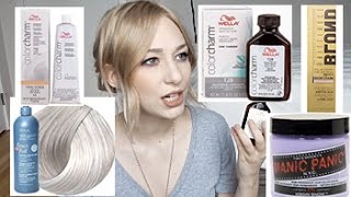 ABOUT BLONDE TONERS  Wella Manic Panic Redken amp more  MY EXPERIENCES amp FAVS [upl. by Adnilym]