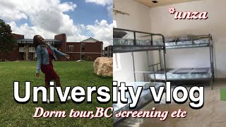 VLOG FIRST WEEK OF UNIunza tourdorm tourBC screening etcZambian YouTuber [upl. by Eeneg]