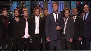 One Direction VS Anchorman SNL Opening Skit Saturday Night Live Recap [upl. by Janene]