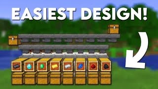 Minecraft EASY Automatic Sorting System 121 Tutorial  Auto sorter [upl. by Nadiya]