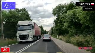 Driving through Województwo dolnośląskie Poland from Jelenia Góra to Lubań 5072023 Timelapse x4 [upl. by Kerge287]