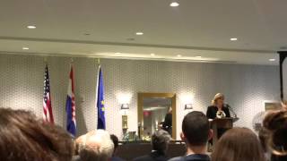 Croatian President Kolinda GrabarKitarović Washington DC 22 April 2016 [upl. by Broida]