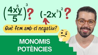 ❎ POTÈNCIES de MONOMIS  Explicació fàcil amb exercicis resolts pas a pas [upl. by Ku]