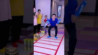 Backwards Long Jump Challenge Who Is The Best Funnyfamily Partygames [upl. by Rape280]