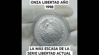 1 Onza Plata Pura Libertad 1998 El Año Mas Escaso Excelente Condición Acabado Satín [upl. by Dinerman418]