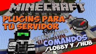 PLUGINS para tu SERVIDOR de Minecraft  Comandos lobby y hub CONDITIONALEVENTS [upl. by Lowndes334]