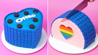 🔴🟠🟡🟢🔵🟣 Top Tasty and Indulgent Cake Decorating Recipes  So Yummy Color Cake Tutorials [upl. by Laniger]