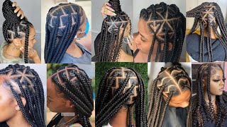 45 Best Jumbo Box Braids Hairstyles Worth Trying for Black Women 2024 Classy Box Braids Hairstyles [upl. by Sseb709]