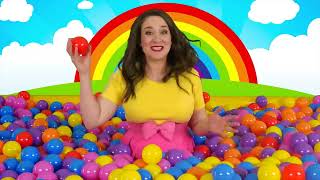 Ball pit party kids song learning colors REVERSED [upl. by Gerger]