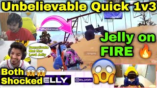 GodL Jelly Unbelievable Quick 1v3 Medal 😮GodLike Jelly On FIRE 🔥 [upl. by Ahsita]