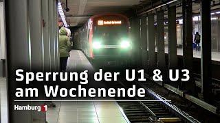 Sperrung der Linie U1 amp U3 zwischen Wandsbek Markt und Farmsen [upl. by Frohne]