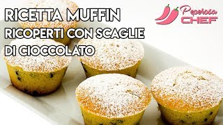 Muffin con scaglie di cioccolato ricetta facile e veloce [upl. by Ahsenor]