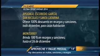 Las Noticias  Invitan a pagar el predial habrá descuentos en multas y sanciones [upl. by Gnilhsa]