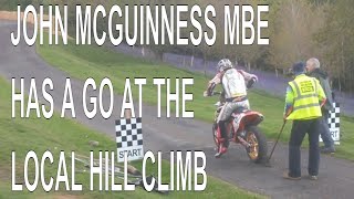 JOHN MCGUINNESS MBE AT BARBON HILL CLIMB 2019 KTM 450 PRE TT RACE 2019 WARM UP [upl. by Pru]