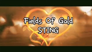 Fields Of Gold  STING  Lyrics [upl. by Neelyaj]