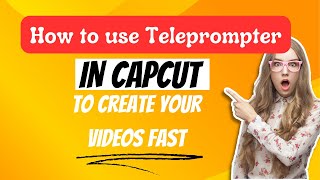 How To Use Capcut Teleprompter To Create Video Content Fast contentcreation [upl. by Negroj]