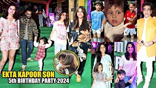 Ekta Kapoor Son Ravie 5th Birthday Party 2024  Samisha Shetty Kundra Jeh Ali Khan Yash And Roohi [upl. by Goody705]