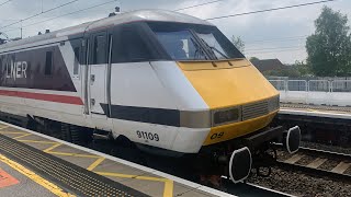 91109 at Grantham [upl. by Doralynne]