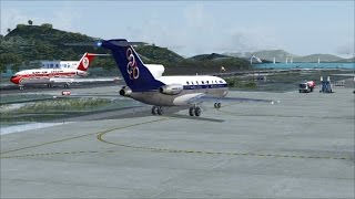 FSX  B727100  JT8D7 engine sounds  xviews [upl. by Kila]