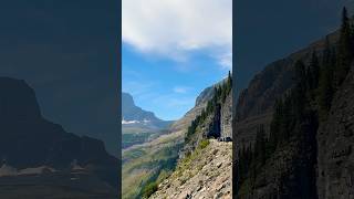 Waterfall on Going To The Sun Road Glacier National Park  Montana waterfalls shorts [upl. by Beare]