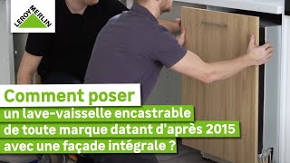 Comment installer un lavevaisselle encastrable soimême TOUTES MARQUES   Leroy Merlin [upl. by Yleak]