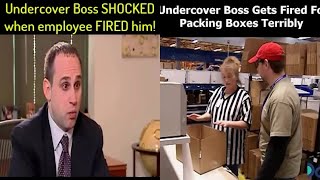 Undercover Boss SHOCKED when employee FIRED him [upl. by Nagyam]