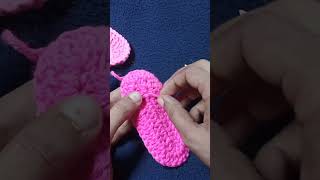 Crochet shoes  part 15  easy tutorial  shorts fyp [upl. by Nadoj]