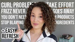 6 Harsh Truths About Curly Hair  Easy Refresh Routine  GRWM [upl. by Eeliah328]