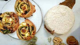 Apéritif festif  Feuilletés faciles au fromage de chèvre une recette à partager [upl. by Sagerman924]