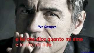 Per Sempre  Ligabue  TESTO LYRICS KARAOKE [upl. by Ennayelhsa878]