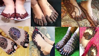 most beautiful latest unique feet mehndi design 2023  new latest feet mehndi design ideas 2023 [upl. by Navets]