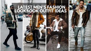 BEST 15 Different Ways To Wear Shearling JACKET  Ways to Style Shearling Coat  Men Shearling Ideas [upl. by Haela999]