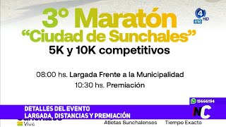 3° Maratón Ciudad de Sunchales  Detalles del evento largada distancias y premiación [upl. by Etnovad]