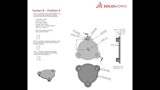 Solidworks CSWA Exam Practice  PART MODELLING  Section B  4 [upl. by Behka]