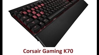 Corsair K70 Mechanical Gaming Keyboard Backlit Red LED Cherry MX Red [upl. by Emma]