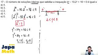 Prova EsPCEx Resolvida2021  Matemática  Inequação Exponencial [upl. by Debbie]