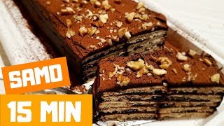 Cokoladna torta sa keksom  Vlog Milica Mihailovic [upl. by Arraic]