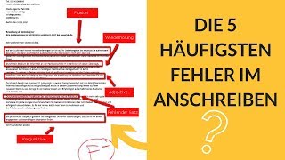 Motivationsschreiben formulieren  5 häufige FEHLER im Anschreiben [upl. by Etnoid]