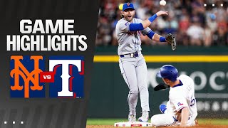 Mets vs Rangers Game Highlights 61724  MLB Highlights [upl. by Aikemot]