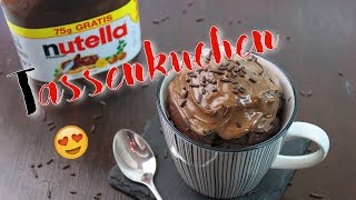 NUTELLA TASSENKUCHEN BACKEN  Nutella Kuchen schnell amp einfach selber machen Nutella Rezepte [upl. by Inavoig]