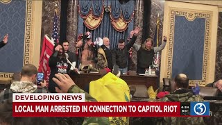 VIDEO CT man arrested on charges related to riot at US Capitol [upl. by Einehpets]