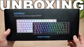 Koorui 60 Mechanical Gaming Keyboard Unboxing [upl. by Shelman]