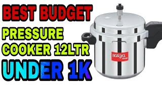 12 ltr best cooker under rupees 1000  budget Friendly Pressure Cooker For Big Famlies [upl. by Hansen97]