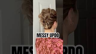 Will this viral messy updo still hit with DARKER HAIR👀easyupdo messyupdo hairstyle [upl. by Halla144]