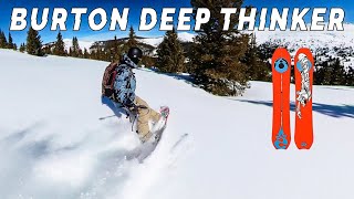 Burton Deep Thinker Snowboard Review [upl. by Ahsirtak]