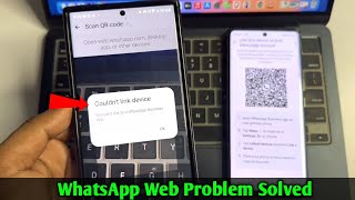 Couldn’t Link Device You cant link to a WhatsApp business app  WhatsApp Web Not Working [upl. by Harobed241]