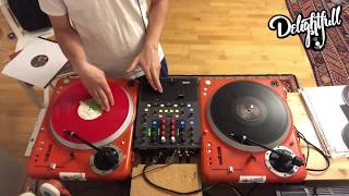 DJ DELightfull  Scratch Freestyle Jazzy Boom Bap Beat  Vinyl Djing [upl. by Aryahay]