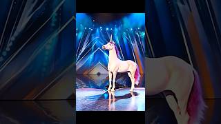 Man transforms into a Unicorn on AGTAmericas got talent gottalent magic ai [upl. by Allista167]