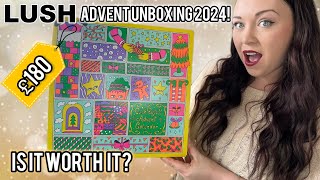 LUSH ADVENT CALENDAR UBOXING 2024  The BEST Calender They’ve Done This Year 🎄 [upl. by Reffotsirk]